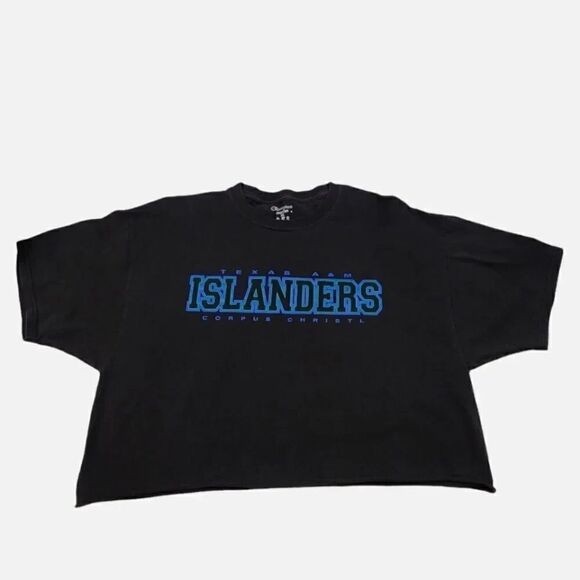 Champion Texas A&M Islanders Custom Crop Tshirt Size XL - Picture 1 of 5